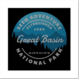 Great Basin National Park Retro Posters and Art